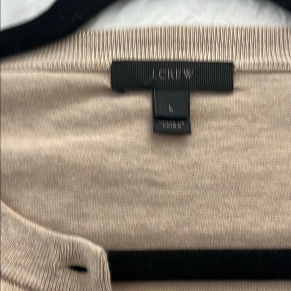 J. Crew Tan Cardigan Sweater Knit V-Neck - Picture 2 of 3